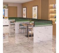 Decorative Screen Desk Partitions - Privacy Screen Panel with Metal Frame for Teahouse, Coffee Shop, Hotel - Low Fence Countertop Divider