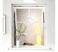 Decorative Sealed Window with Anti-Peep Glass, Cast Iron Frame, Hydraulic Rod Support, for Old House Replacement
