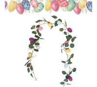 Decorative Seasonal Garland - Easter Garland | Artificial Realistic Easter Wreath - Spring Door | Home Decor Accents for - or Public Easter Wreaths for the Front Door - Artefiplace, Birth