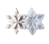 Decorative Seasonal Ornament Snowflake Silicone Mold for Creating Festival Decorations and Edible Craft Silicone Snowflake Baking Mold