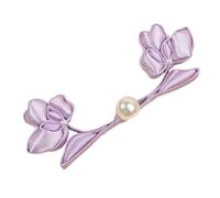 Decorative Sewing Button Chinese Pattern with Glossy Flower, Branch Detail and Bead Accent for Clothing Repair Mandarin Button Frog Closure, B