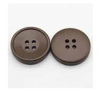 Decorative Sewing Buttons10PCs 21/25/30mm Resin Buttons Scrapbooking 4 Holes Round Button DIY Coat Garment Handmade Clothing(Coffee,21mm Dia.)