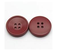 Decorative Sewing Buttons10PCs 21/25/30mm Resin Buttons Scrapbooking 4 Holes Round Button DIY Coat Garment Handmade Clothing(Red,25mm Dia.)