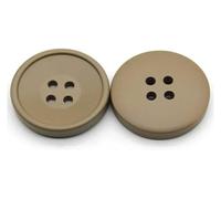Decorative Sewing Buttons10PCs 21/25/30mm Resin Buttons Scrapbooking 4 Holes Round Button DIY Coat Garment Handmade Clothing(Beige,21mm Dia.)