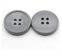 Decorative Sewing Buttons10PCs 21/25/30mm Resin Buttons Scrapbooking 4 Holes Round Button DIY Coat Garment Handmade Clothing(Grey,21mm Dia.)