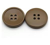 Decorative Sewing Buttons10PCs 21/25/30mm Resin Buttons Scrapbooking 4 Holes Round Button DIY Coat Garment Handmade Clothing(Khaki,21mm Dia.)