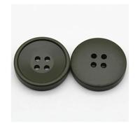 Decorative Sewing Buttons10PCs 21/25/30mm Resin Buttons Scrapbooking 4 Holes Round Button DIY Coat Garment Handmade Clothing(Deep Green,21mm Dia.)