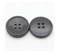 Decorative Sewing Buttons10PCs 21/25/30mm Resin Buttons Scrapbooking 4 Holes Round Button DIY Coat Garment Handmade Clothing(Deep Grey,30mm Dia.)