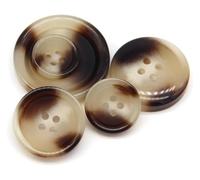Decorative Sewing Buttons30/10 pcs Resin Imitation Horn Black Large Buttons for Clothing Sweater Suit Coat Vintage Decorations Accessories-NO.4(No.4 Brown,30mm 10pcs)