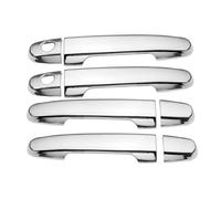 Decorative Shape Forged Pattern Carbon Fiber Chrome Car Exterior Door Handle Cover Trim Styling Accessories for Fielder 2005-2013(Style 6)