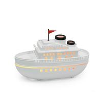 Decorative Ship Aromatherapy Machine with Double Spray, 300ml Water Tank, 28dB Silent Humidifier with Auto Shut-Off for Home and Office Use(White)