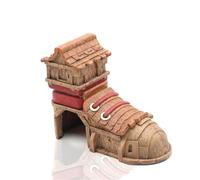 Decorative Shoe House Cave For Aquariums Resin Fishtanks Shelter Landscape Accessories For Small Fish Shrimp Hideouts Creative Aquariums Shoe House Decors