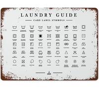 Decorative Sign Laundry Room Symbols Retro Tin Sign Vintage Metal Signs Vintage Wall Decor Retro Metal Tin Sign 8X12 Inches