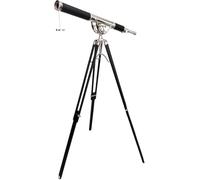 Decorative Single Barrel Nautical Harbor Master Chrome Finish Maritime Vintage Pirates Spyglasses Tripod Telescope Home Office Decor Navigational Instrument