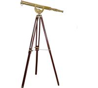 Decorative Single Barrel Nautical Harbor Master Shiny Brass Finish Telescope Vintage Spyglasses Tripod Telescope Home Office
