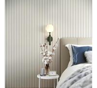Decorative Slat Wall Panel in White 3D Slat Acoustic for Wall or Ceiling 240cm x 60cm