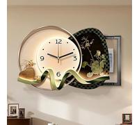 Decorative Sliding Panel Cover for Electrical Boxes, Silent Wall Clock Design to Hide Unsightly Utility Panels in Home Interiors