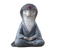 Decorative Snake Ornament - Resin Meditating Snaake Statue, Realistic Design | Year of the Snake Home Decor for Table, Living Room, Bedroom, Study, Car Dashboard & unlque shul Decoration