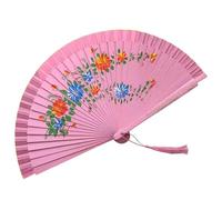 Decorative Spanish Hand Fan Two Sided Colorful Painting Silk Dancing For Dancing Enthusiasts And Fashion Double Sided Hand