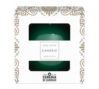 Decorative Sphere Candle Lacquered Diameter 10 cm - Duration 49 Hours - Colour Dark Green - Gift Box Cereria Di Giorgio