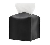 Decorative Square PU Leather Tissue Box Cover, Stylish Facial Tissue Dispenser, Bathroom, Nightstand, Desk & Car Organizer, 5x5x5 Inch