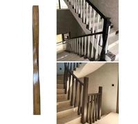 Decorative Stair Balusters5pcs Brown Wooden Spindles for Indoor/Outdoor Staircase Railing Porch Villa OfficeStylish Stair Columns