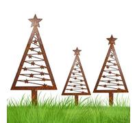 Decorative Stake Garden Christmas Tree | Weatherproof Decorative Ornament - Stake Decoration for Garden Christmas Tree | For Patio Porch Backyard Country House Party Season
