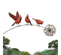 Decorative Stakes for Garden Animals on a Branch Metal Sculpture