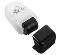 Decorative Stamp Plastic Roller Stamp for DIY Journal and Scrapbooks, Easy to Control Direction with Roller Head, Black for Handmade Crafts and Scrapbooking Accessories