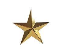 Decorative Star Shape Badge Pin Metal Five Pointed Star Badge for Jackets and Backpacks Unisex Costume