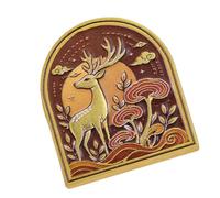 Decorative Stationery Marker Clip with Gold-Tone Framed, SQ0101 | Zinc-Alloy Body Uses an Integrated Die-Cast Form, Combining a Unified Metal Structure with Decorative Detail