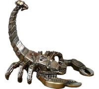 Decorative Steampunk Scorpion Sculpture, Metal-Look Resin Art Ornament, Industrial Style Home Decor
