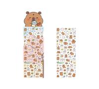 Decorative Sticker with Whimsical Animal Motif for Notebook Diaries Scrapbook Materials Tear-Resistant User-friendly Self-Adhesive Waterproof Laptop Decoration Sticker