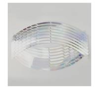 Decorative Stickers 1 Set 8 Colors Car Styling Strips Reflective Motocross Bike Motorcycle Wheel Stickers and Decals 17/18 Inch Rim Tape Wheel Hub Reflective Stripe(Laser Color)