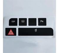 Decorative Stickers Compatible with A4 04-06 ESP Car Flash Switch Button Cover Cup Holder Stickers Repair Button Knob Switch(Type 1)