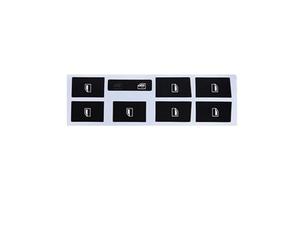 Decorative Stickers Compatible With A4 B6 B7 2000-2008 CAR Power Window Switch Button Repair Sticker Dashboard Panel ESP Alarm Climate(Window)