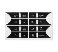 Decorative Stickers Compatible with Benz 2007 2008 2009 2010 2011 2012 2013 2014 Car Steering Wheel Air Conditioning Window Button Repair Sticker Headlight Climate Switch(A-C)