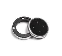 Decorative Stickers Compatible With BMW 1 3 5 Series X3 X5 X6 F30 F10 F25 E71 E84 E90 E70 E60 F20 E91 E92 E93 Car Multimedia Large Knob Cover Control Button Decoration(For 5 Button Arrow)