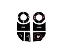 Decorative Stickers Compatible with Land for Rover for Vogue for Sport for Discovery 5 2017 Car Steering Wheel Button Cover Sticker(Steering Wheel A)