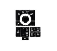 Decorative Stickers Compatible with Land for Rover for Vogue for Sport for Discovery 5 2017 Car Steering Wheel Button Cover Sticker(Terrain Type A)