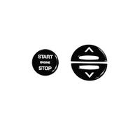 Decorative Stickers Compatible with Land for Rover for Vogue for Sport for Discovery 5 2017 Car Steering Wheel Button Cover Sticker(Ignition)