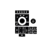 Decorative Stickers Compatible with Land for Rover for Vogue for Sport for Discovery 5 2017 Car Steering Wheel Button Cover Sticker(Terrain Type D)