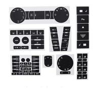 Decorative Stickers Compatible with VW for Touareg 2004 2005 2006 2007 2008 2009 Car Steering Wheel Window Headlight and Air Conditioning Control Buttons Stickers