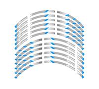 Decorative Stickers for B&MW for S1000RR Motorcycle Front and Rear Wheels Edge Outer Rim Sticker Reflective Stripe Wheel Decals Wheel Hub Reflective Stripe(B Blue)