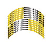 Decorative Stickers for Ya&maha for MT-09 Motorcycle Outer Rim Stickers Wheels Border Reflective Decals Decoration Sticker Wheel Hub Reflective Stripe(Style 11)