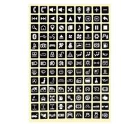 Decorative Stickers Luminous Car Rocker Switch Label Circuit Instrument Panel Button Sticker Universal Truck Interior Decoration Decal