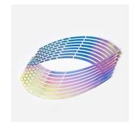 Decorative Stickers Motorcycle Wheel Stickers Cals 17/18 Inch Reflective Rim for B&MW for G310gs for F850gs Wheel Hub Reflective Stripe(Colorful)