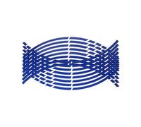 Decorative Stickers Motorcycle Wheel Stickers Cals 17/18 Inch Reflective Rim for B&MW for G310gs for F850gs Wheel Hub Reflective Stripe(Blue)