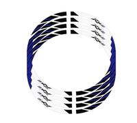 Decorative Stickers Rim Hub Reflective Decorative for H-onda RX125 RX 125 Wheels Decals Wheel Decal Motorcycle Stickers(Blue)
