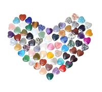 Decorative stones 10/20/30PCS 20MM Crystal Amethyst Love Healing Stones Irregular Mineral Gravel Specimen For Home Garden Decor for Garden(50pcs)